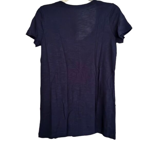 SUSINA NORDSTROM Rack Navy Peacoat Scoop Neck Woman's XS T-Shirt #B - Picture 2 of 4